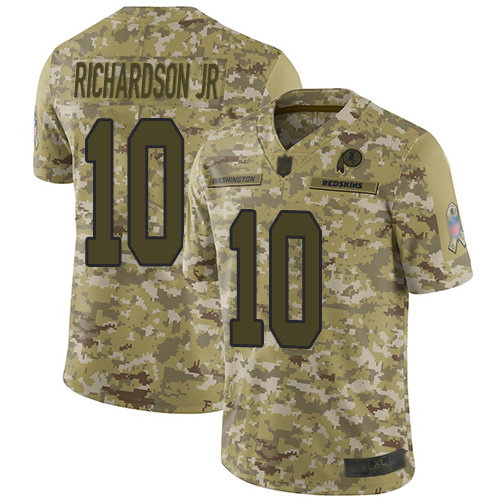 Redskins #10 Paul Richardson Jr Camo Men's Stitched Football Limited 2018 Salute To Service Jersey