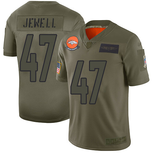 Nike Broncos #47 Josey Jewell Camo Men's Stitched NFL Limited 2019 Salute To Service Jersey