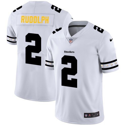 Pittsburgh Steelers #2 Mason Rudolph Nike White Team Logo Vapor Limited NFL Jersey