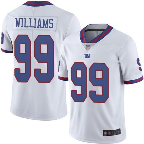 Giants #99 Leonard Williams White Men's Stitched Football Limited Rush Jersey