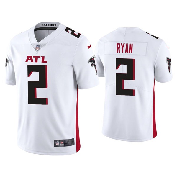 Men's Atlanta Falcons #2 Matt Ryan White New Vapor Untouchable Limited Nike Jersey