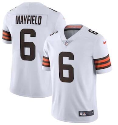 Men's Cleveland Browns #6 Baker Mayfield White 2020 NEW Vapor Untouchable Stitched NFL Nike Limited Jersey