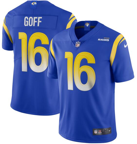 Nike Los Angeles Rams #16 Jared Goff Royal 2020 New Vapor Untouchable Limited Jersey