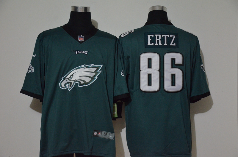 Men's Philadelphia Eagles #86 Zach Ertz Midnight Green 2020 Big Logo Vapor Untouchable Stitched NFL Nike Fashion Limited Jersey