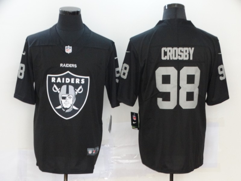 Men's Las Vegas Raiders #98 Maxx Crosby Black 2020 Big Logo Vapor Untouchable Stitched NFL Nike Fashion Limited Jersey