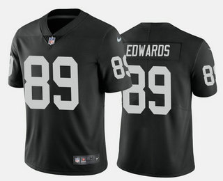 Men's Las Vegas Raiders #89 Bryan Edwards Black 2020 Vapor Untouchable Stitched NFL Nike Limited Jersey