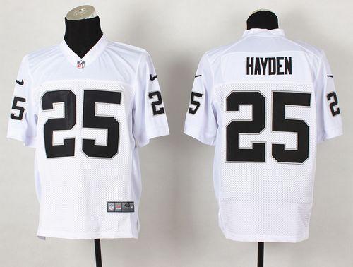 Nike Oakland Raiders #25 D.J.Hayden White Men's Stitched NFL Vapor Untouchable Limited Jersey