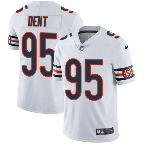 Nike Chicago Bears #95 Richard Dent White Men's Stitched NFL Vapor Untouchable Limited Jersey