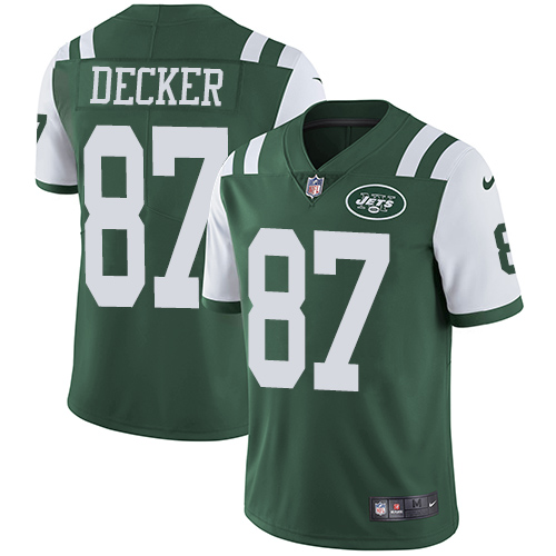 Nike New York Jets #87 Eric Decker Green Team Color Men's Stitched NFL Vapor Untouchable Limited Jersey