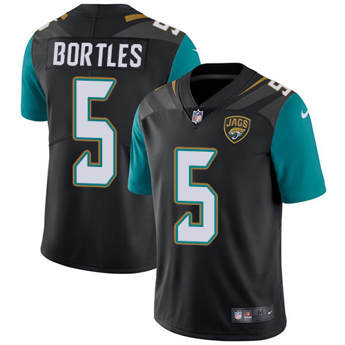 Nike Jacksonville Jaguars #5 Blake Bortles Black Alternate Men's Stitched NFL Vapor Untouchable Limited Jersey