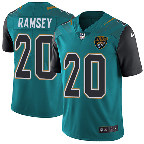 Nike Jacksonville Jaguars #20 Jalen Ramsey Teal Green Team Color Men's Stitched NFL Vapor Untouchable Limited Jersey