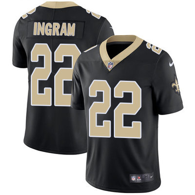 Nike New Orleans Saints #22 Mark Ingram Black Team Color Men's Stitched NFL Vapor Untouchable Limited Jersey