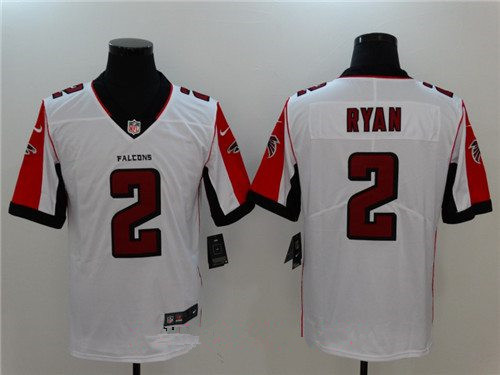 Men's Atlanta Falcons #2 Matt Ryan White 2017 Vapor Untouchable Stitched NFL Nike Limited Jersey