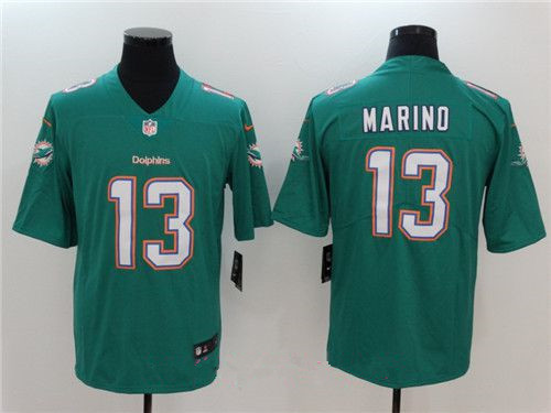 Men's Miami Dolphins #13 Dan Marino Green Team Color 2017 Vapor Untouchable Stitched NFL Nike Limited Jersey