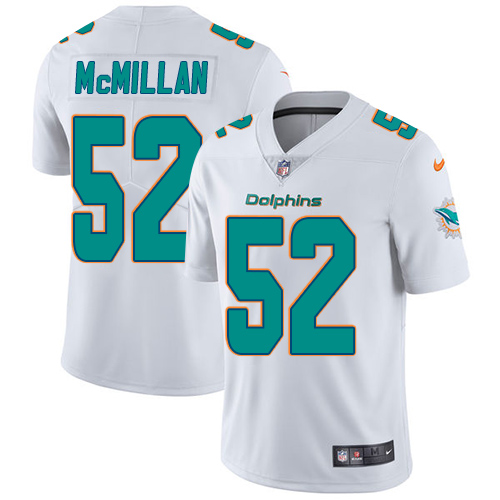 Nike Miami Dolphins #52 Raekwon McMillan White Men's Stitched NFL Vapor Untouchable Limited Jersey