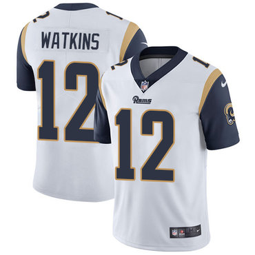 Nike Los Angeles Rams #12 Sammy Watkins White Men's Stitched NFL Vapor Untouchable Limited Jersey