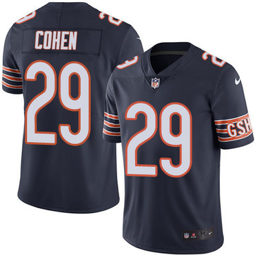 Nike Chicago Bears #29 Tarik Cohen Navy Blue Team Color Men's Stitched NFL Vapor Untouchable Limited Jersey