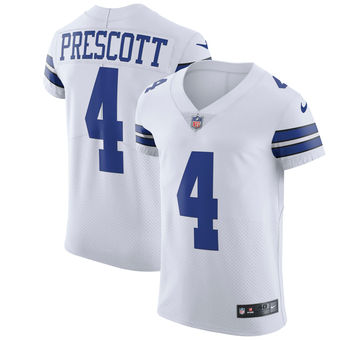 Men's Dallas Cowboys Dak Prescott Nike White Vapor Untouchable Elite Jersey