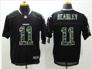 Nike Dallas Cowboys #11 Cole Beasley Black Men's Stitched NFL Elite Camo Fashion Jersey