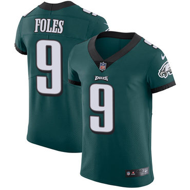 Nike Eagles #9 Nick Foles Midnight Green Team Color Men's Stitched NFL Vapor Untouchable Elite Jersey