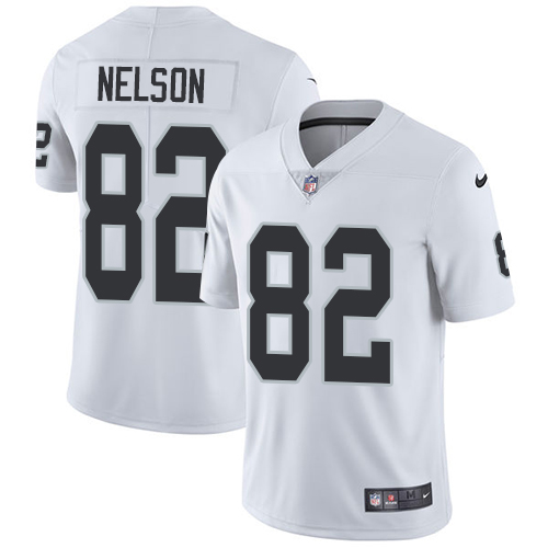 Nike Oakland Raiders #82 Jordy Nelson White Men's Stitched NFL Vapor Untouchable Limited Jersey