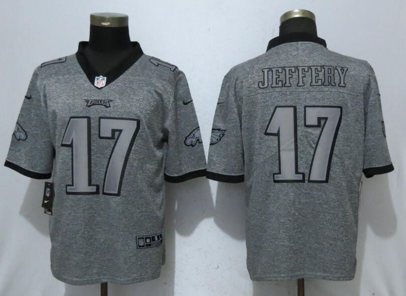 Nike Philadelphia Eagles #17 Alshon Jeffery Gray Gridiron Gray Vapor Untouchable Limited Jersey