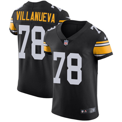 Nike Steelers #78 Alejandro Villanueva Black Alternate Men's Stitched NFL Vapor Untouchable Elite Jersey