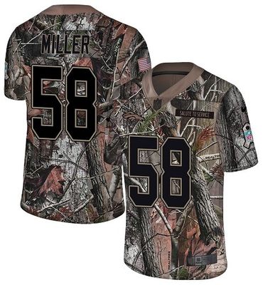 Nike Broncos #58 Von Miller Camo Men's Stitched NFL Limited Rush Realtree Jersey