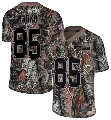 Nike Browns #85 David Njoku Camo Men's Stitched NFL Limited Rush Realtree Jersey