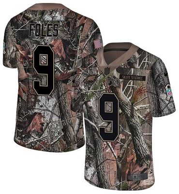 Nike Eagles #9 Nick Foles Camo Men's Stitched NFL Limited Rush Realtree Jersey