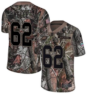 Nike Eagles #62 Jason Kelce Camo Men's Stitched NFL Limited Rush Realtree Jersey