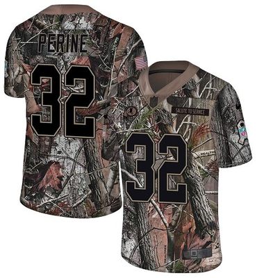 Nike Redskins #32 Samaje Perine Camo Men's Stitched NFL Limited Rush Realtree Jersey