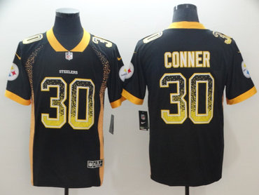 Nike Pittsburgh Steelers #30 James Conner Black Drift Fashion Limited Jersey