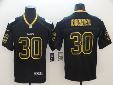 Nike Pittsburgh Steelers #30 James Conner Black Shadow Legend Limited Jersey