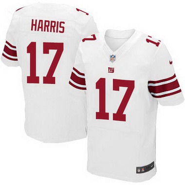 Men's New York Giants #17 Dwayne Harris White Road NFL Nike Elite Jersey