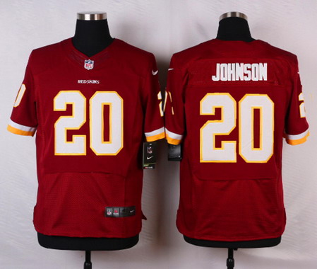 Men's Washington Redskins #20 Jeron Johnson Burgundy Red Team Color NFL Nike Elite Jersey