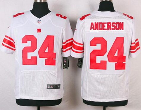 Men's New York Giants #24 Ottis Anderson White Retired Player NFL Nike Elite Jersey