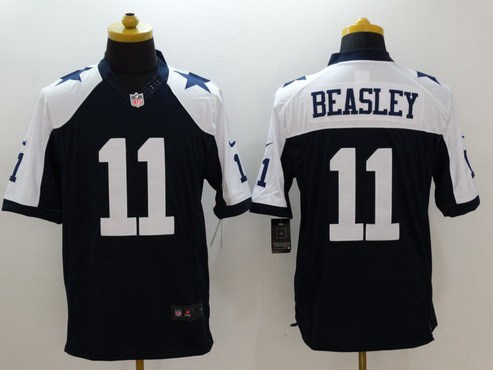 Men's Dallas Cowboys #11 Cole Beasley Navy Blue Thanksgiving Alternate NFL Nike Limited Jersey