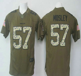 Men's Baltimore Ravens #57 C.J. Mosley Green Salute to Service 2015 NFL Nike Limited Jersey