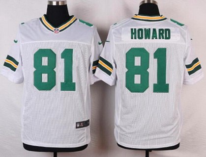 Men's Green Bay Packers #81 Desmond Howard White Retired Player NFL Nike Elite Jersey