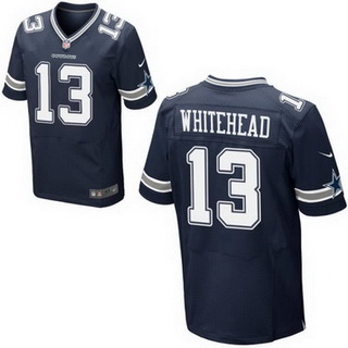 Men's Dallas Cowboys #13 Lucky Whitehead Navy Blue Team Color NFL Nike Elite Jersey