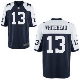 Men's Dallas Cowboys #13 Lucky Whitehead Navy Blue Thanksgiving Alternate NFL Nike Elite Jersey