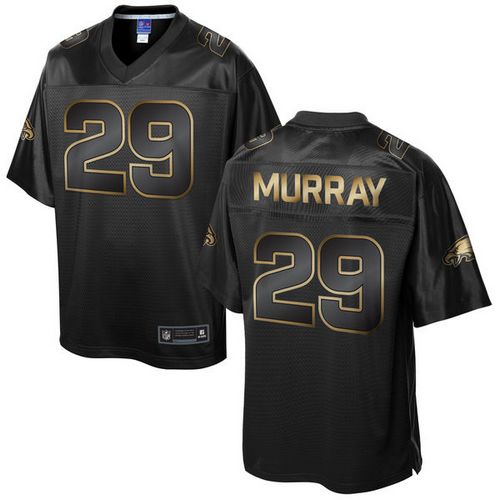 Nike Eagles #29 DeMarco Murray Pro Line Black Gold Collection Men's Stitched NFL Game Jersey