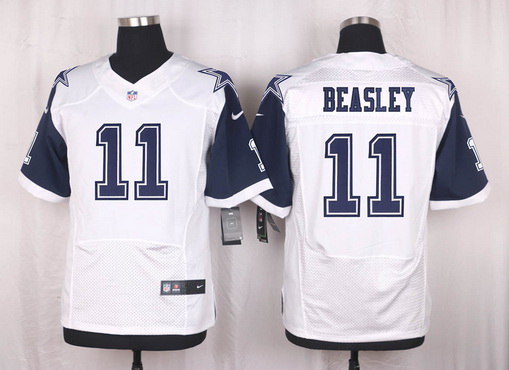 Men's Dallas Cowboys #11 Cole Beasley Nike White Color Rush 2015 NFL Elite Jersey