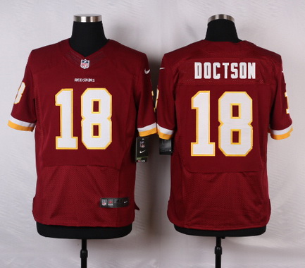 Men's Washington Redskins #18 Josh Doctson Burgundy Red Team Color NFL Nike Elite Jersey