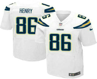 Men's San Diego Chargers #86 Hunter Henry Light Blue Alternate NFL Nike Elite Jersey