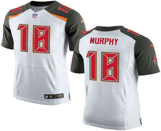 Men's Tampa Bay Buccaneers #18 Louis Murphy White Road NFL Nike Elite Jersey