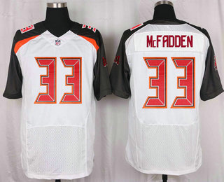 Men's Tampa Bay Buccaneers #33 Kimario McFadden White Road NFL Nike Elite Jersey