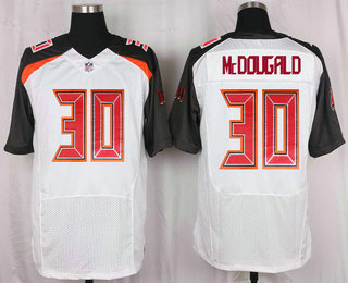 Men's Tampa Bay Buccaneers #30 Bradley McDougald White Road NFL Nike Elite Jersey