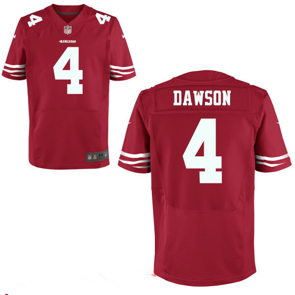 Men's San Francisco 49ers #4 Phil Dawson White Road Stitched NFL Nike Elite Jersey